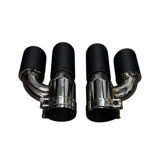 Dry Carbon Single to Dual 3'' Inlet Exhaust Tip