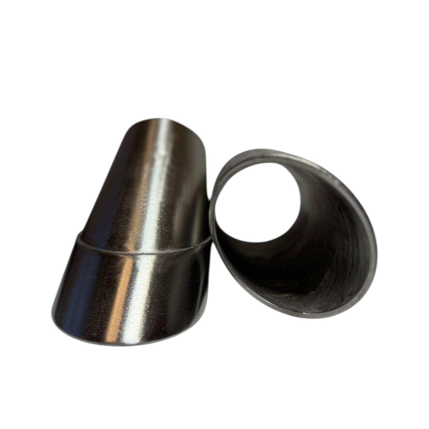 FTD Set of 2 Porsche 964 OEM Style "Hoof" Tips Metal 3D Printed (304 Stainless)