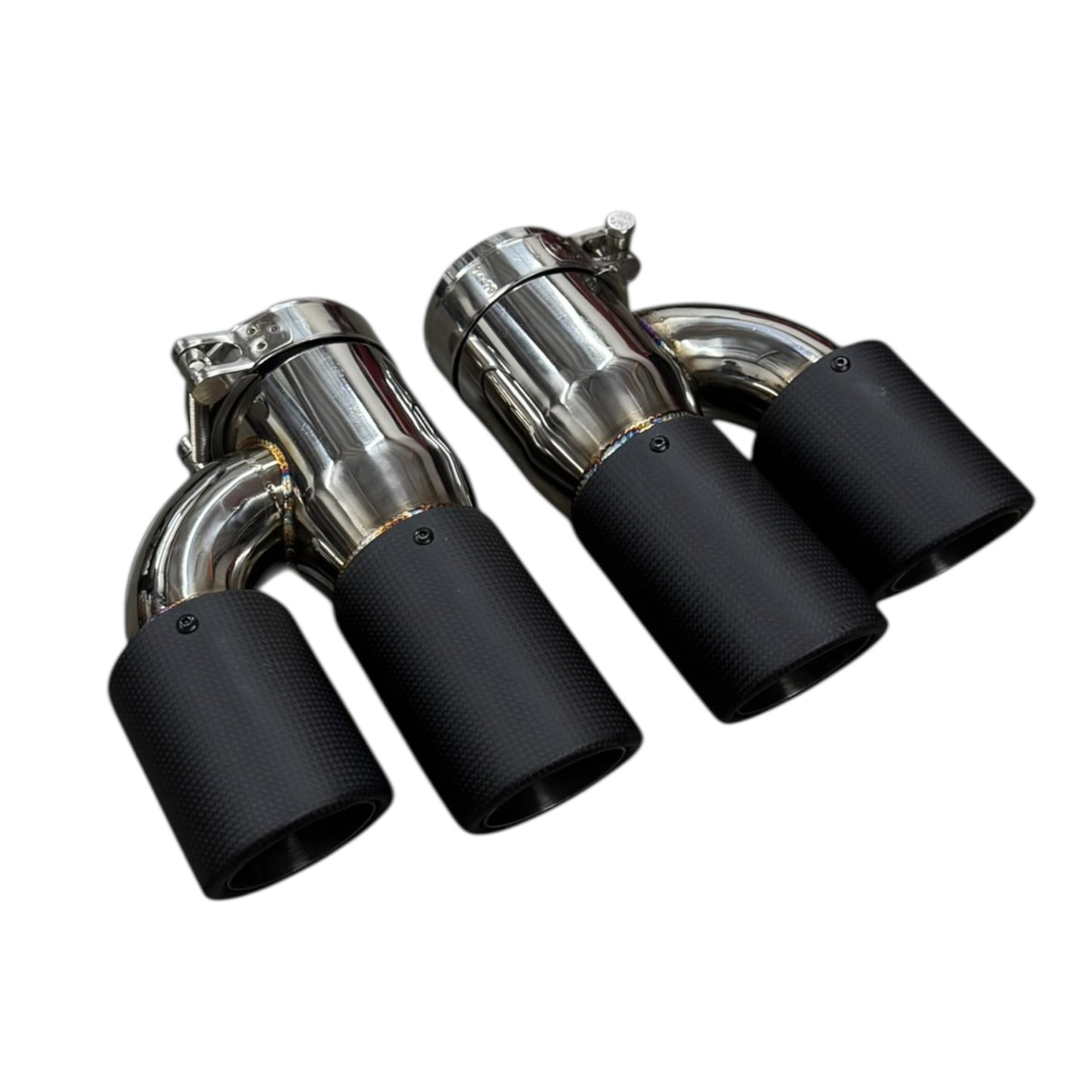 Dry Carbon Single to Dual 3'' Inlet Exhaust Tip