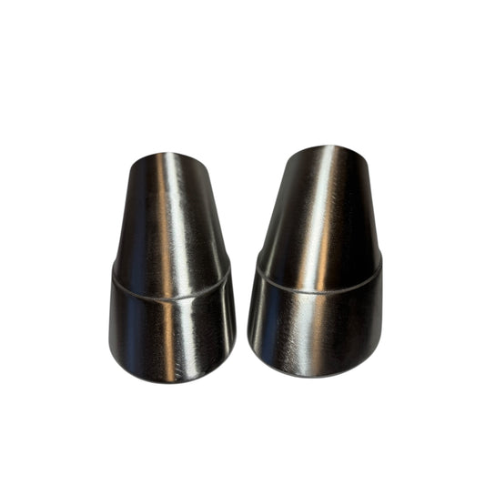 FTD Set of 2 Porsche 964 OEM Style "Hoof" Tips Metal 3D Printed (304 Stainless)